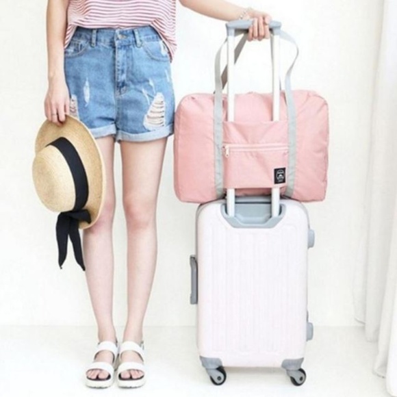 Handbags - NEW Fold Travel Luggage Bag (Pink/Blue/Red/Navy)